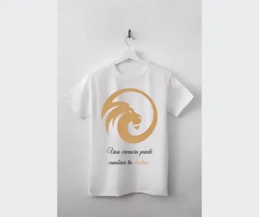 Polo Maglion – Una creencia puede cambiar tu destino (blanco)(hombre)